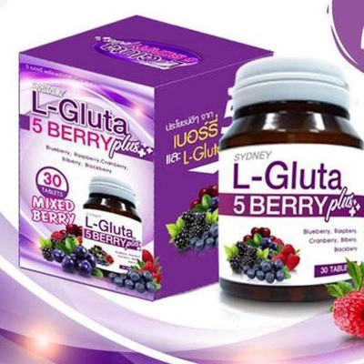 Picture of L-Gluta 5 Berry Plus Whitening Vitamins Tablets
