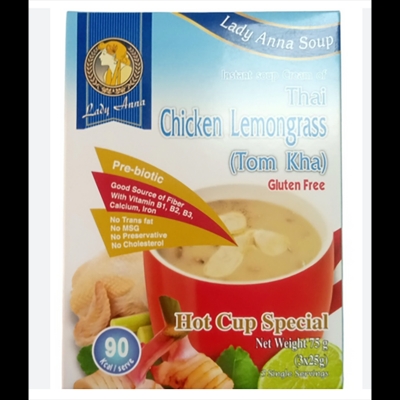 Picture of Instant Soup Cream of Thai Chiken Lemongrass Gluten free 75g