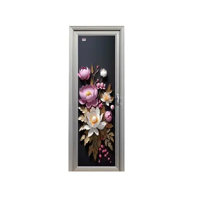 Picture of Protector Aluminium Glass Door Flora Bunch LH 82'' *30''