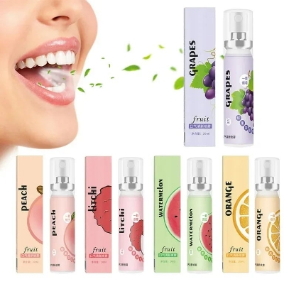 Picture of 20ml Portable Oral Mouth Spray | Mouth Freshener Fruit Flavor Unisex Mouth Freshener | Exclusive Mouth freshner with multi flavors (mint)