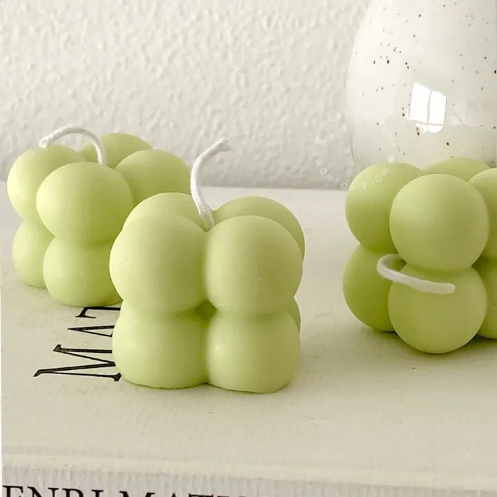 Picture of 3 pcs set Handmade Candle | Mini Bubble candle | (Multicolor)