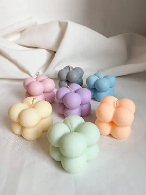 Picture of Mini Bubble Candles | Homemade Bubble Candles (Multicolor)