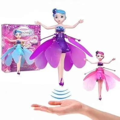 Picture of Flying Fairy Dolls for Girls Flying Doll | Girls Gift usb Flying Toys for Kids Princess Doll Toys for Girls (Multi Colour) | Magic Flying Doll with USB charging system (Multicolor)