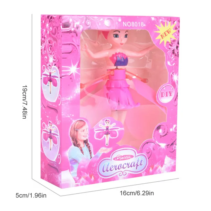 Picture of Flying Fairy Dolls for Girls Flying Doll | Girls Gift usb Flying Toys for Kids Princess Doll Toys for Girls (Multi Colour) | Magic Flying Doll with USB charging system (Multicolor)