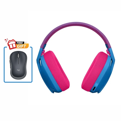 Picture of Logitech G435 Bluetooth Gaming Headphone Blue and Raspberry