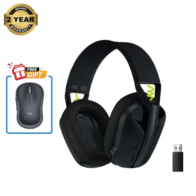 Picture of Logitech G435 Bluetooth Yellow Gaming Headphone Black and Neon 