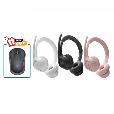 Picture of Logitech Zone 300 Wireless Bluetooth Headset with Noise-Cancelling Microphone, Compatible with Windows, Mac, Chrome, Linux, iOS, iPadOS, Android