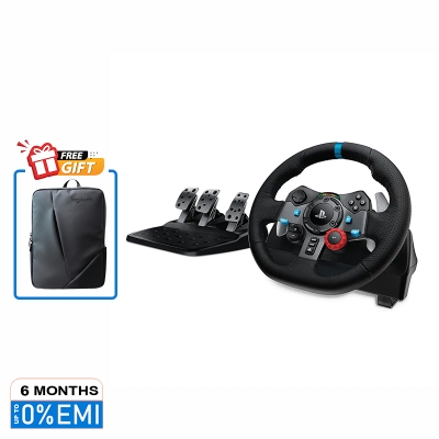 Picture of Logitech G29 Driving Force Racing Wheel and Floor Pedals, Real Force Feedback, Stainless Steel Paddle Shifters, Leather Steering Wheel Cover for PS5, PS4, PC, Mac