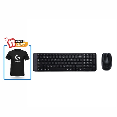 Picture of Logitech MK215 Wireless Keyboard and Mouse Combo for Windows, 2.4 GHz Wireless, Compact Design, 2-Year Battery Life(Keyboard),5 Month Battery Life(Mouse) PC/Laptop- Black