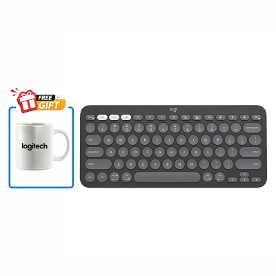 Picture of Logitech Pebble Keys 2 K380S Bluetooth Multi Device Keyboard Tonal Graphite