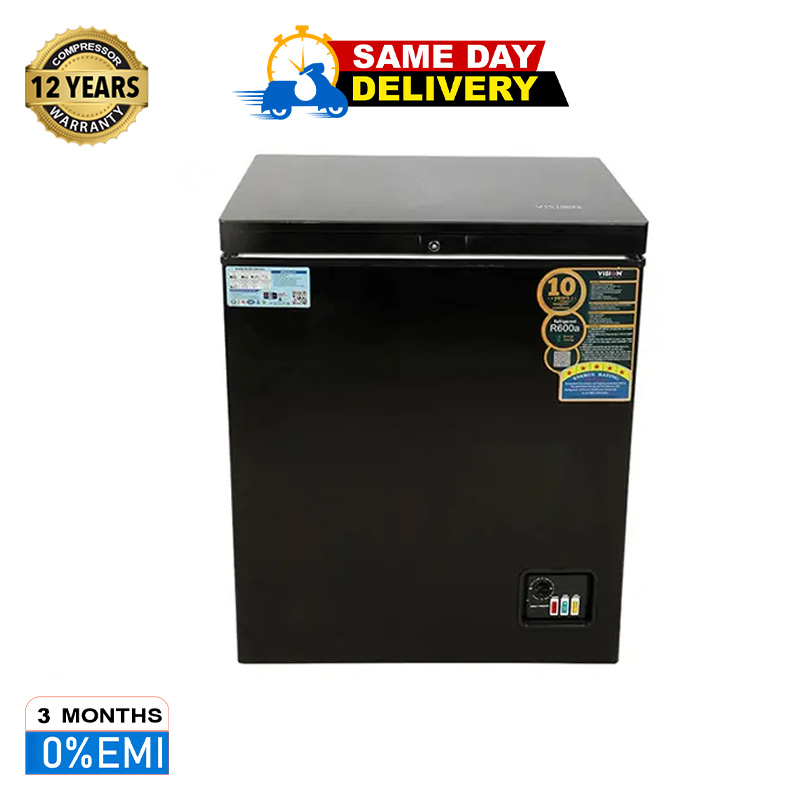 Picture of VISION Glass Door Chest Freeze RE-150 Liter Black 