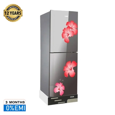 Picture of VISION GD Refrigerator RE-216L Mirror Jaba Flower Bottom Mount 