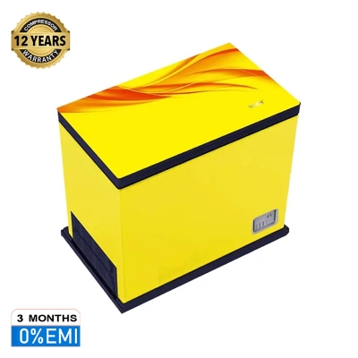 Picture of VISION Glass Door Chest Freezer RE-150L Charming Yellow 