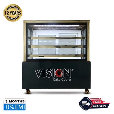 Picture of VISION Straight Glass Cake Cooler(4X2.5X4FT) (8 ~ 12°C)