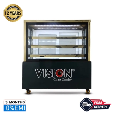 Picture of VISION Straight Glass Cake Cooler (5X2.5X4FT) (8 ~ 12°C) 