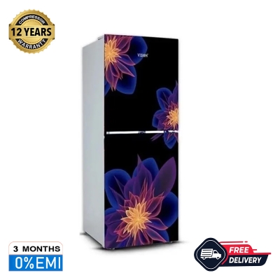 Picture of VISION Glass Door Bottom Mount Refrigerator RE-216L Dahlia Blue 