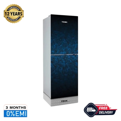 Picture of VISION Glass Door Refrigerator RE-262 Litre Grand Rose Blue Top Mount 