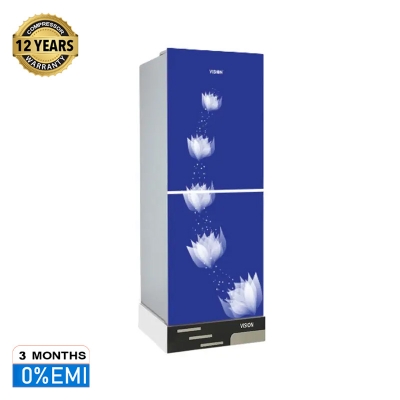 Picture of VISION Glass Door Refrigerator RE-252 Liter Blue New Bottom Mount