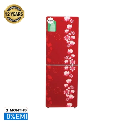 Picture of ViGO GD Refrigerator VGO-238G Red Flower