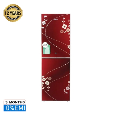 Picture of ViGO GD Refrigerator VGO-246G Red Blooming Flower