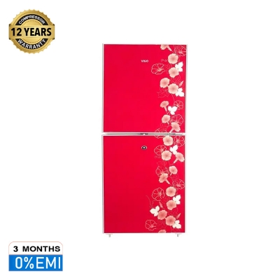 Picture of ViGO 205 Litre Red Flower Refrigerator