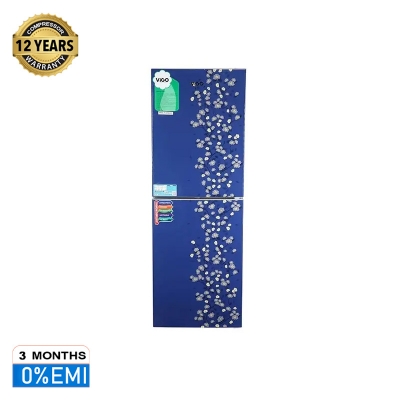 Picture of ViGO Refrigerator RE-222 L Blue Flower Top Mount