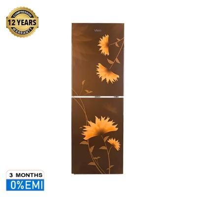 Picture of ViGO Refrigerator RE-262 L Lotus Flower Brown Top Mount