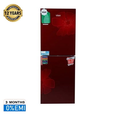 Picture of ViGO GD Refrigerator RE 238 L Red Blooming FL BM