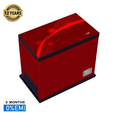 Picture of VISION Glass Door Chest Freezer RE-150L Charming Red 