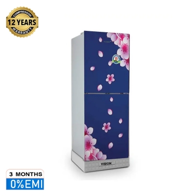 Picture of VISION Glass Door Top Mount Refrigerator RE-217 Liter Cherry Blue 