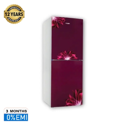 Picture of VISION GD Refrigerator Frost RE 252L Red Flower Bottom Mount