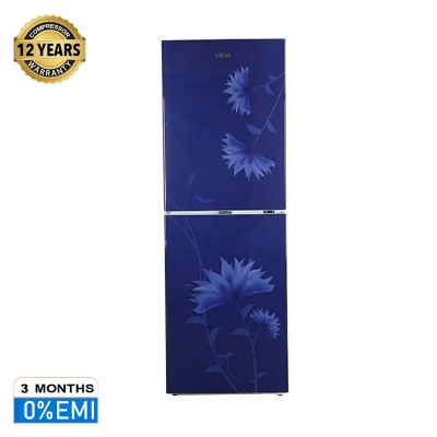 Picture of ViGO Refrigerator RE-252 L Lotus Flower Blue Bottom Mount