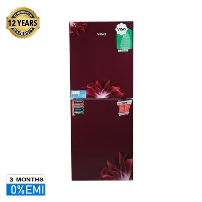 Picture of ViGO GD Refrigerator RE 222 L Red Flower TM
