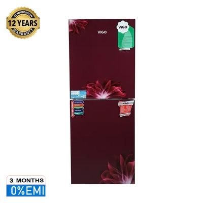 Picture of ViGO GD Refrigerator RE 238 L Red Flower BM