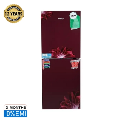 Picture of ViGO GD Refrigerator RE 252 L Red Flower BM