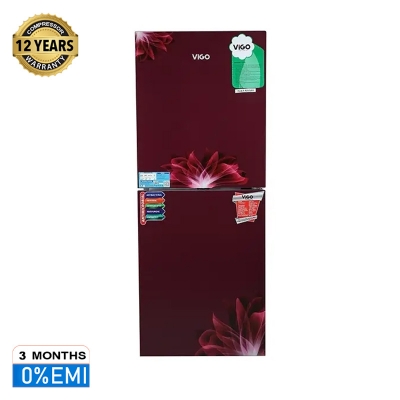 Picture of ViGO GD Refrigerator RE 262 L Red Flower BM