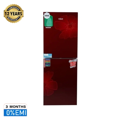 Picture of ViGO GD Refrigerator RE 252 L Red Blooming FL BM