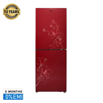 Picture of ViGO GD Refrigerator VIG-217G Red Flower