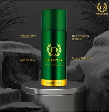 Picture of Indian product Body Spray Denver HAMILTON Used for male - 165 ml