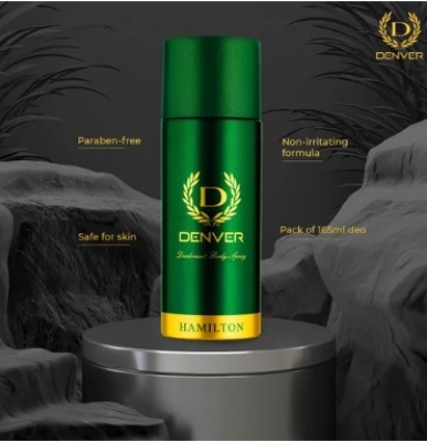 Picture of Indian product Body Spray Denver HAMILTON Used for male - 165 ml