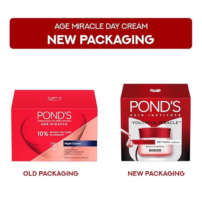 Picture of Indian Product Ponds Age miracle Youthful Glow With 10% Ratinol Collagen night Cream 50 Gm