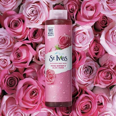Picture of International USA product ST.lves Refreshing Rose water & Aloe vera body wash used For male /female 650 Ml