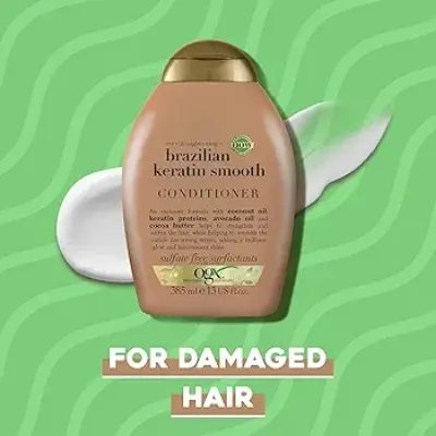 Picture of International Greece product Ogx Brazilian keratin smooth shampoo 385 ML