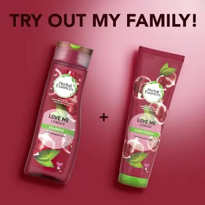 Picture of International France Product Herbal Essences Love me Longer For Damage hair Shampoo Used For male /female -400 Ml