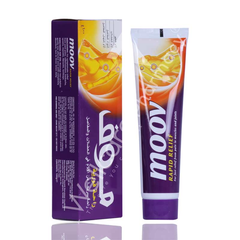 Picture of Moov rapid relief for fast relief from pain in muscles and joints - 100 gm