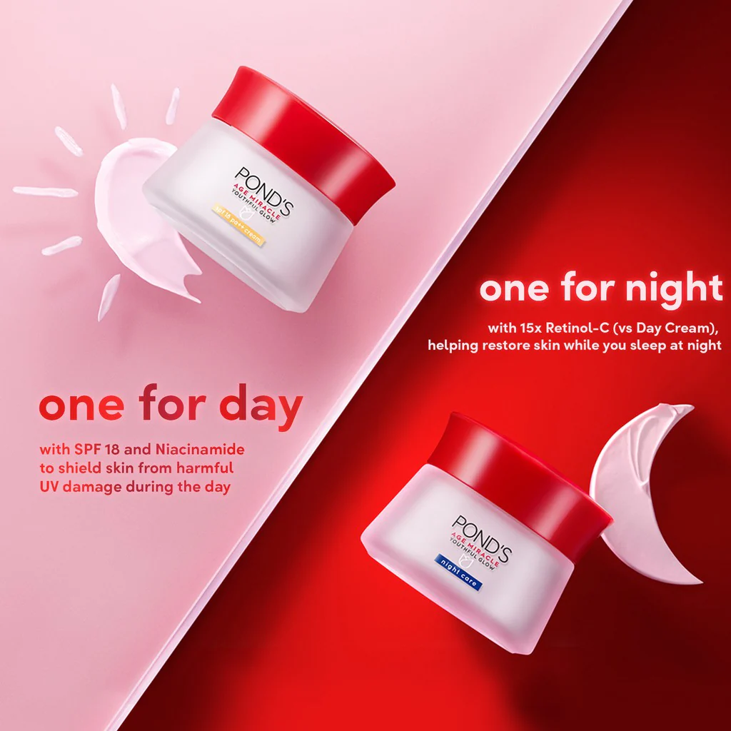 Picture of International Thailand product Ponds Age miracle Youth Glow Day cream Used for male/female  45 Gm