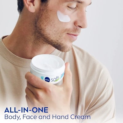 Picture of International Germany product Refreshingly Moisturizing Soft Cream With Jojoba Oil vitamin E Used For male /female 200 Ml