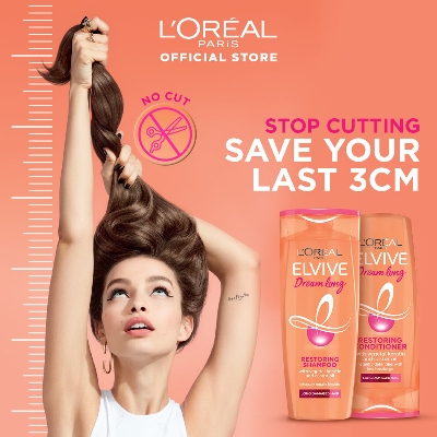 Picture of International Egypt Product hair Care Loreal Paris Elvive Dream Long Restoring Conditioner For Long Damage Hair Used For Male /Female -360Ml