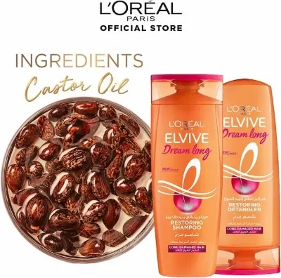 Picture of International Egypt product Hair care Loreal ELVIVE Dream long shampoo used for male/ female - 400 ml