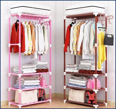 Picture of Fashionable 3 Layer Cloth Rack - Multicolor